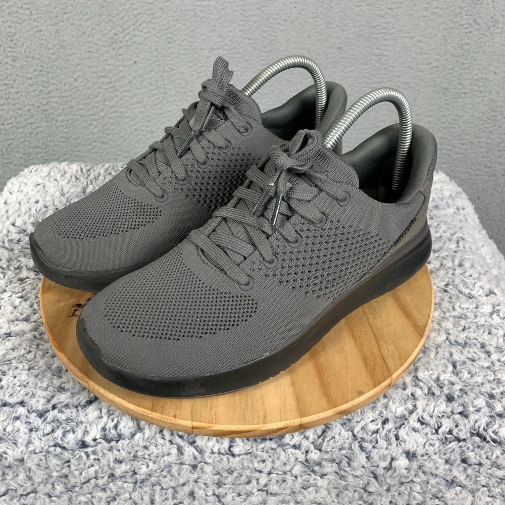 Kizik Lima Shoes Men's 8 Women's 9.5 Graphite Breathable Knit Athletic Sneakers